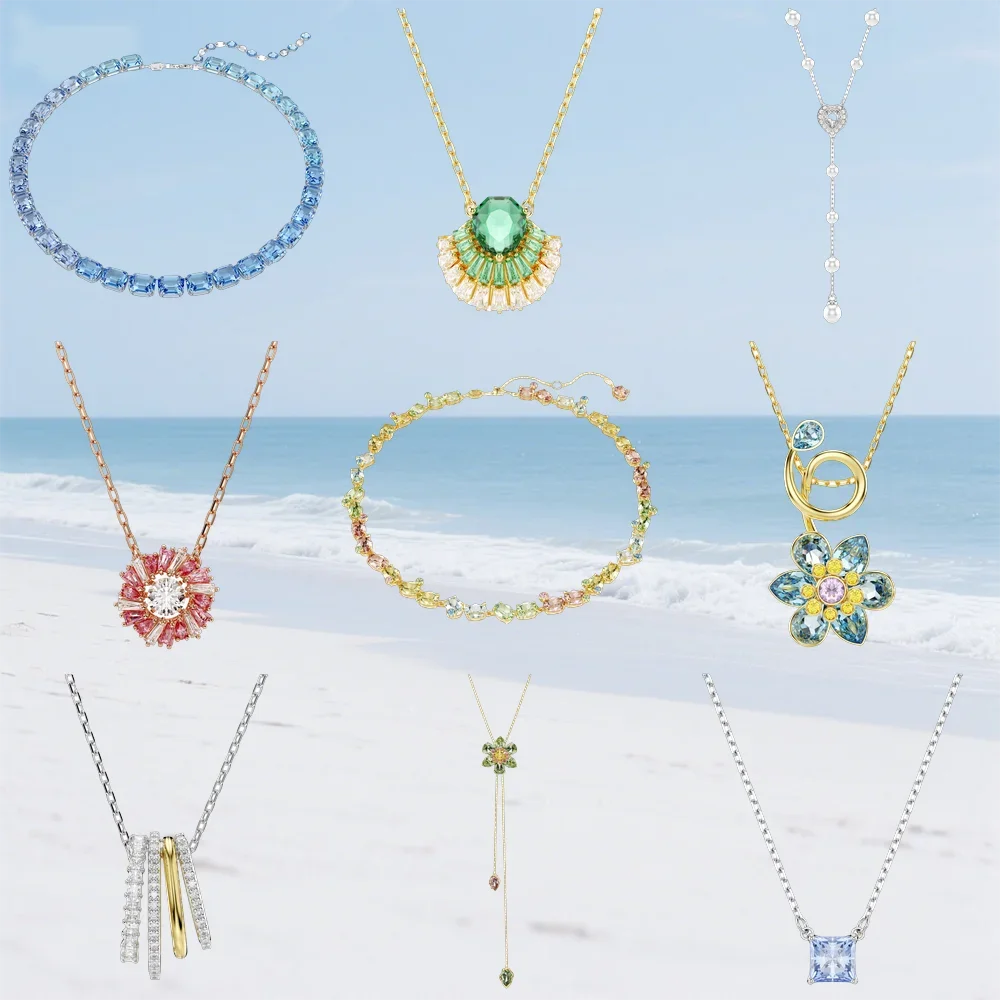 Женское модное ожерелье Swa с драгоценными камнями, легкое роскошное и универсальное, подходит для подруг в качестве подарка
Женское модное ожерелье Swa с драгоценными камнями, легкое роскошное и универсальное, подходит для подруг в качестве подарка