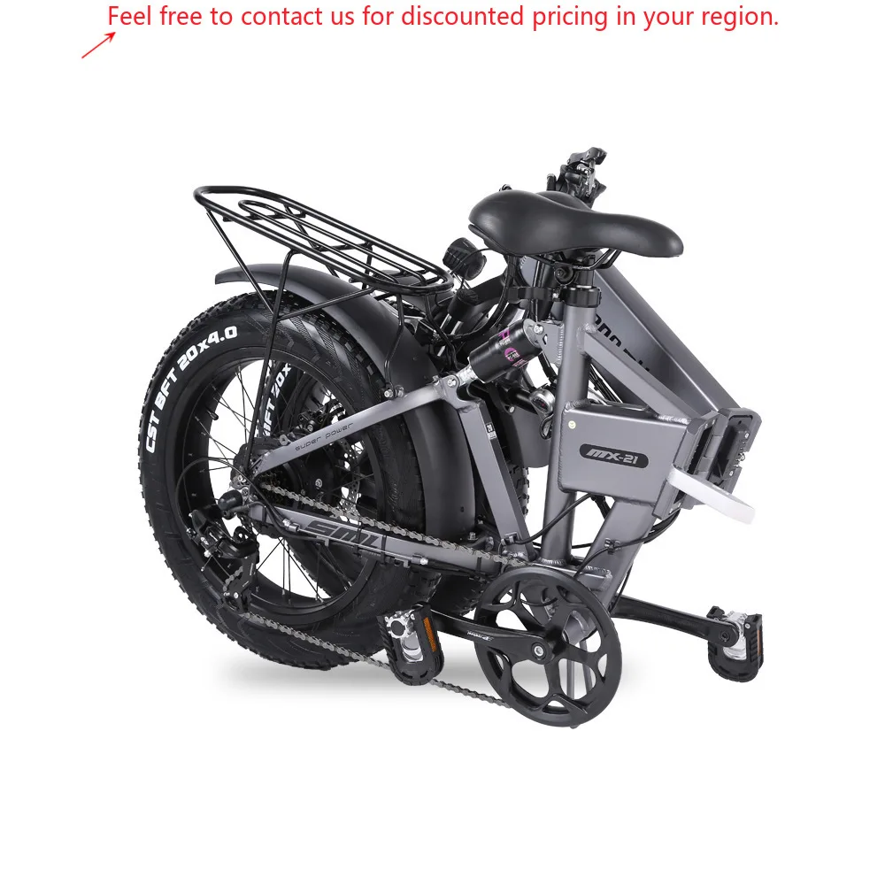 MX-21 ELECTRIC BICYCLE EBIKE ALUMINUM ALLOY 866#LCD INSTRUMENT DISPLAY SCREEN 48V15AH FRONT And REAR POWER OFF DISC BRAKES
MX-21 ELECTRIC BICYCLE EBIKE ALUMINUM ALLOY 866#LCD INSTRUMENT DISPLAY SCREEN 48V15AH FRONT And REAR POWER OFF DISC BRAKES