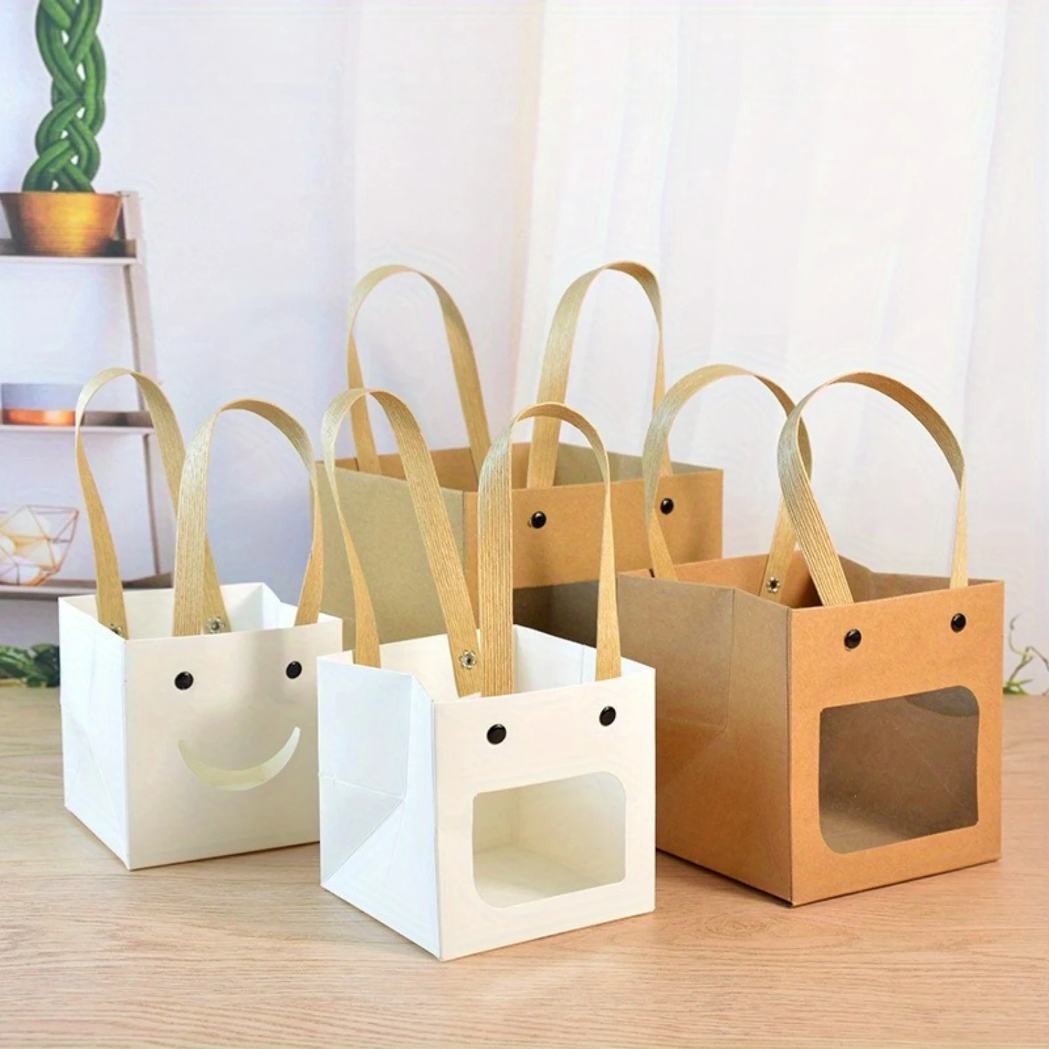 20-Pack Vibrant Assorted Medium Gift Bags - Creative Square Face Boxes for Festive Party Favors, Floral Packaging, Gifts - Plast
20-Pack Vibrant Assorted Medium Gift Bags - Creative Square Face Boxes for Festive Party Favors, Floral Packaging, Gifts - Plast