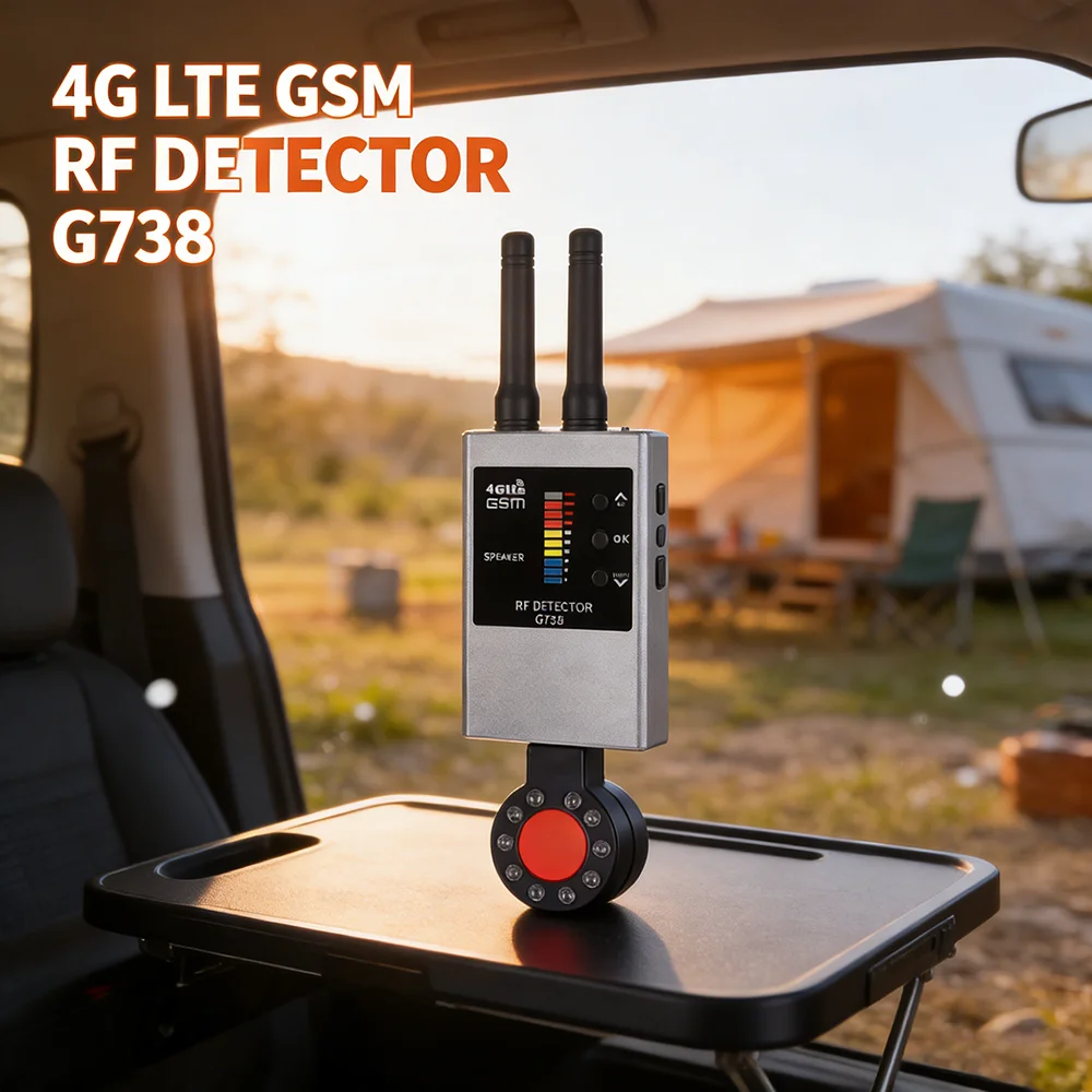 G738W Anti Spy Wireless RF Signal Detector Bug GSM GPS Tracker Hidden Camera Eavesdropping Device Military Professional Version
G738W Anti Spy Wireless RF Signal Detector Bug GSM GPS Tracker Hidden Camera Eavesdropping Device Military Professional Version