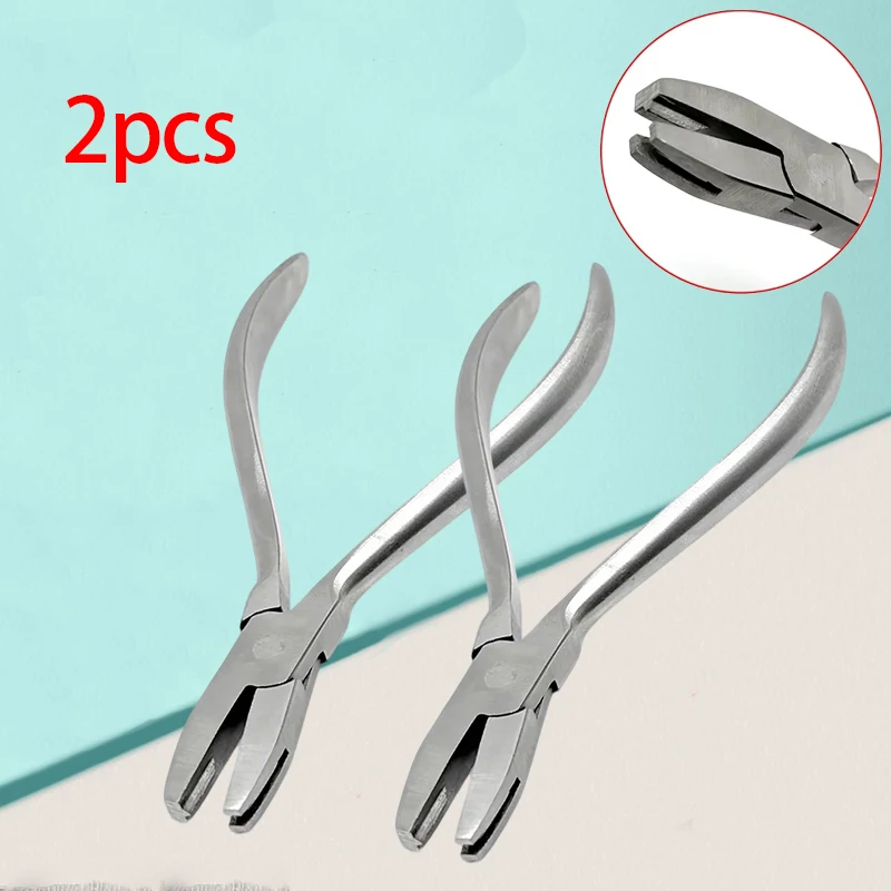 2pcs Dental Orthodontic Plier Stainless Steel V Stop Loop Bending Plier Orthodontic Lab Forceps For Bending Wires
2pcs Dental Orthodontic Plier Stainless Steel V Stop Loop Bending Plier Orthodontic Lab Forceps For Bending Wires