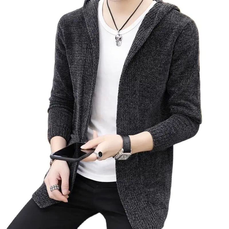 Men's Spring Hooded Knit Sweater Men Cardigan New Style Mens Outwear Autumn Sweater Jacket
Men's Spring Hooded Knit Sweater Men Cardigan New Style Mens Outwear Autumn Sweater Jacket