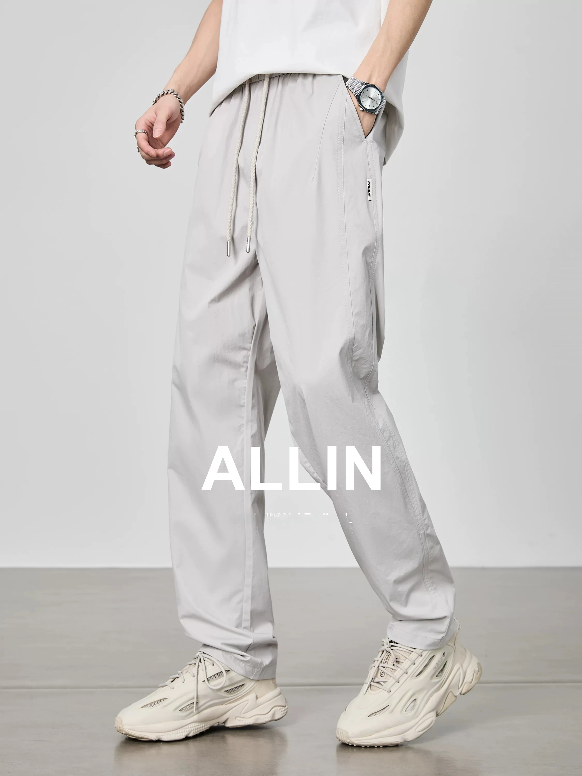 ALLIN Men's Ice Silk Drape Straight Leg Pants Summer Cool Feeling Loose Breathable Quick Dry Sport Casual Long Trousers
ALLIN Men's Ice Silk Drape Straight Leg Pants Summer Cool Feeling Loose Breathable Quick Dry Sport Casual Long Trousers