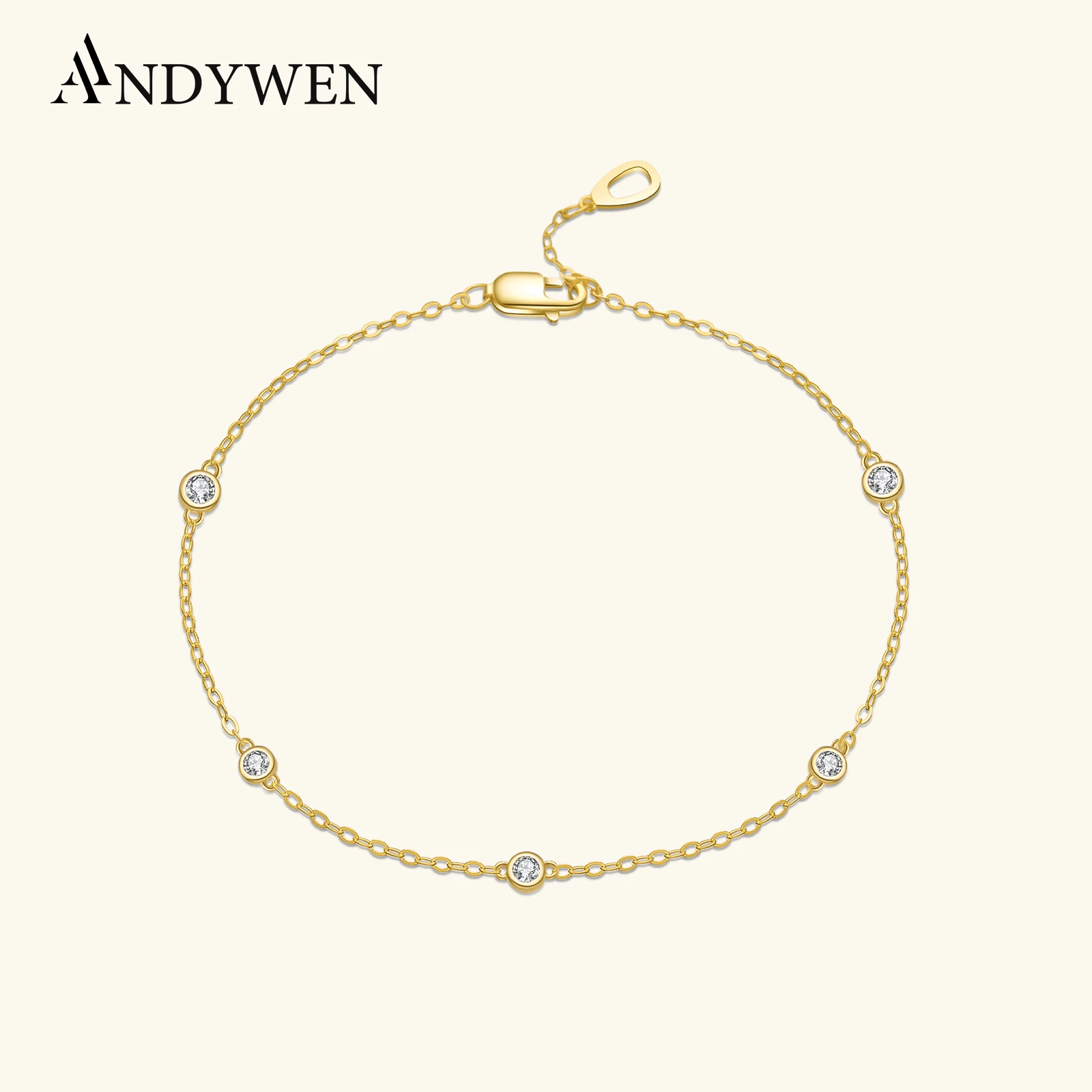 ANDYWEN NewSterling Silver Gold Zircon CZ Round Charm Beads Bracelet Women Luxury JewelryWedding Party Chain Luxury
ANDYWEN NewSterling Silver Gold Zircon CZ Round Charm Beads Bracelet Women Luxury JewelryWedding Party Chain Luxury