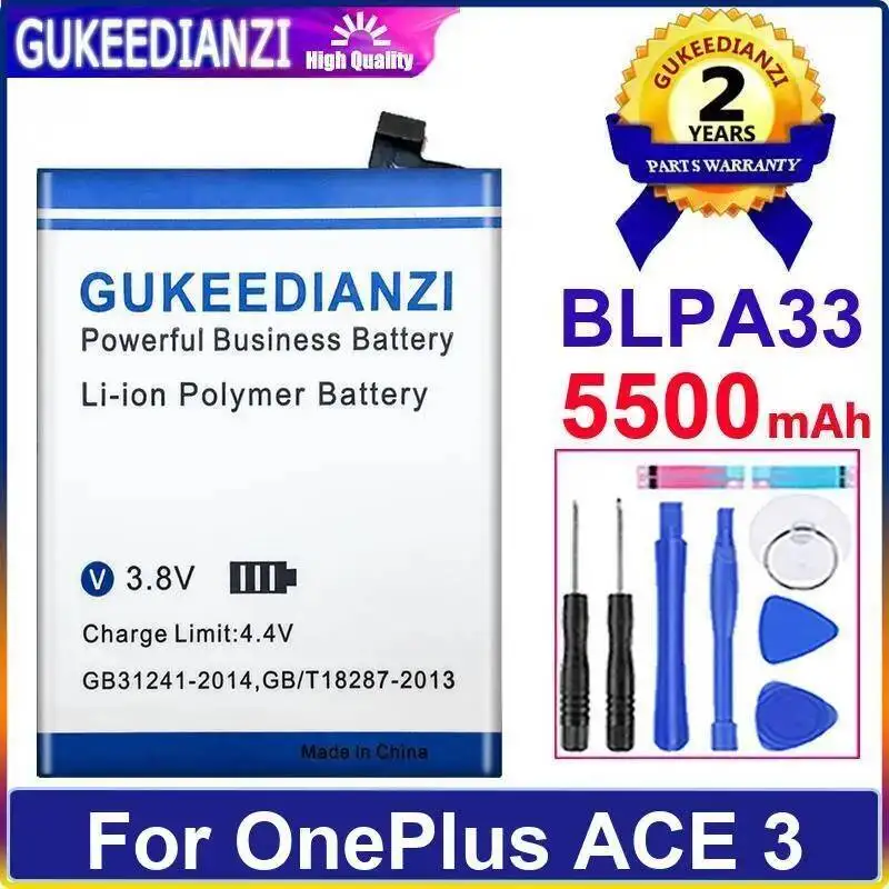 BLPA33 Safe For Oneplus Ace 3 High-Capacity Mobile Phone Battery 5500Mah
BLPA33 Safe For Oneplus Ace 3 High-Capacity Mobile Phone Battery 5500Mah