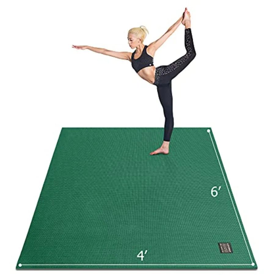 Large Yoga Mat 6'x4'/6'x6'/7'x5' 7mm/9mm,Extra Thick Workout Mats for Home Gym Flooring, Ultra Comfortable Non-Slip Quick Resil
Large Yoga Mat 6'x4'/6'x6'/7'x5' 7mm/9mm,Extra Thick Workout Mats for Home Gym Flooring, Ultra Comfortable Non-Slip Quick Resil