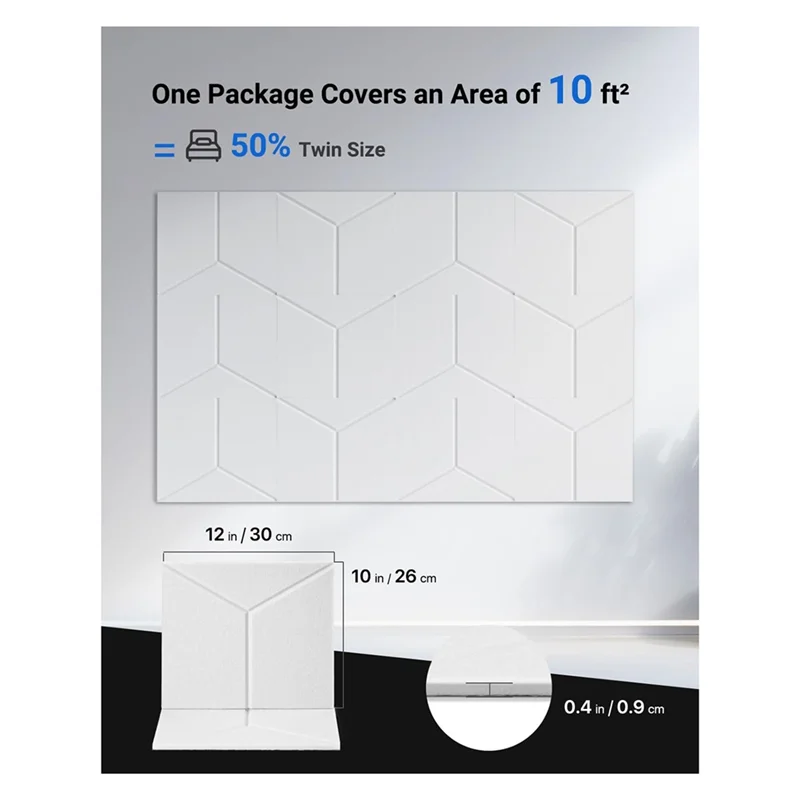 RTSHE-12 Pack Soundproof Wall Panels, 12X10x0.4Inch Self-Adhesive Sound Proof Panels For Home, Recording Studio, Office,Room
RTSHE-12 Pack Soundproof Wall Panels, 12X10x0.4Inch Self-Adhesive Sound Proof Panels For Home, Recording Studio, Office,Room