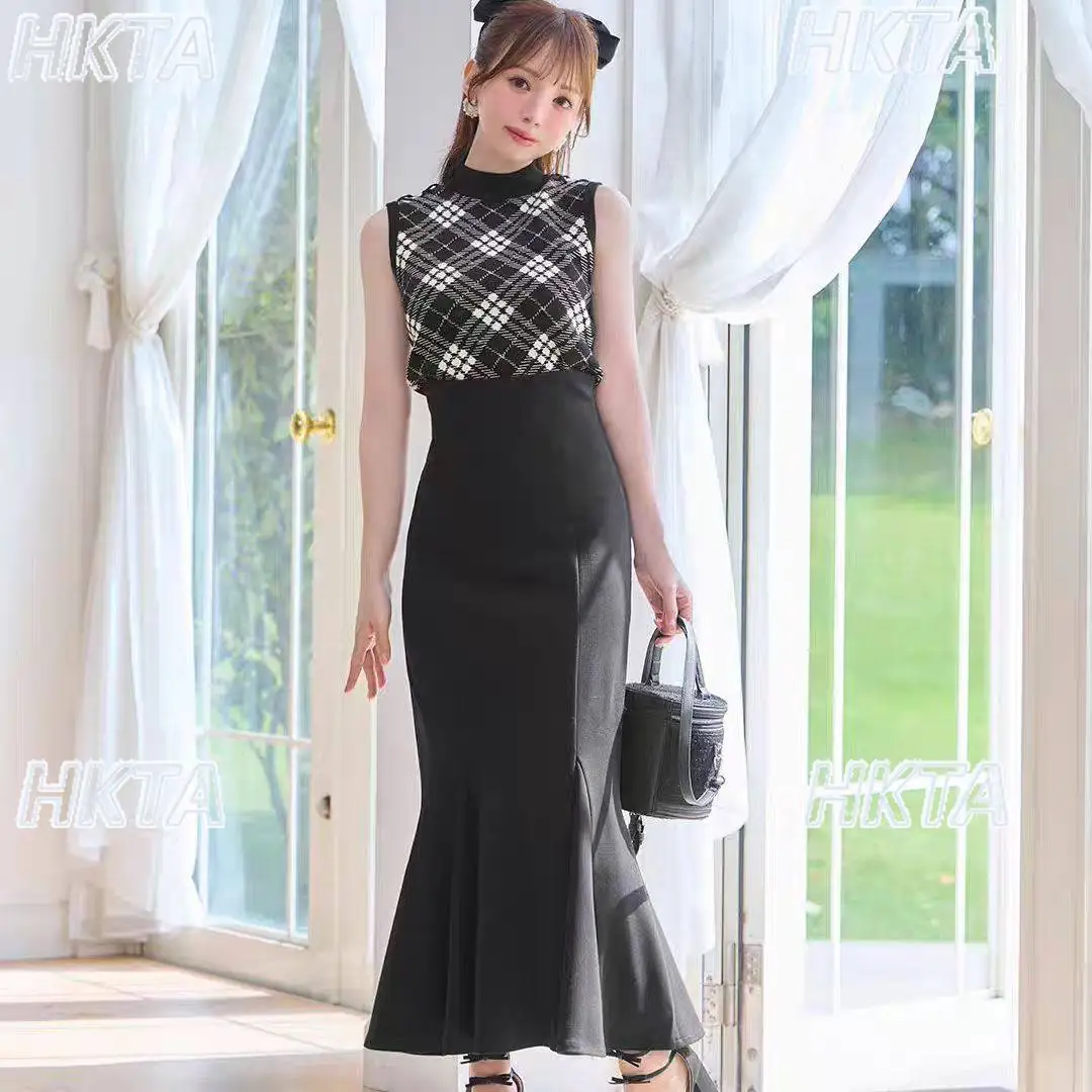 Японская модная универсальная длинная юбка-русалка с высокой талией, облегающая, элегантная, женская, на молнии, эластичная, черная
Японская модная универсальная длинная юбка-русалка с высокой талией, облегающая, элегантная, женская, на молнии, эластичная, черная