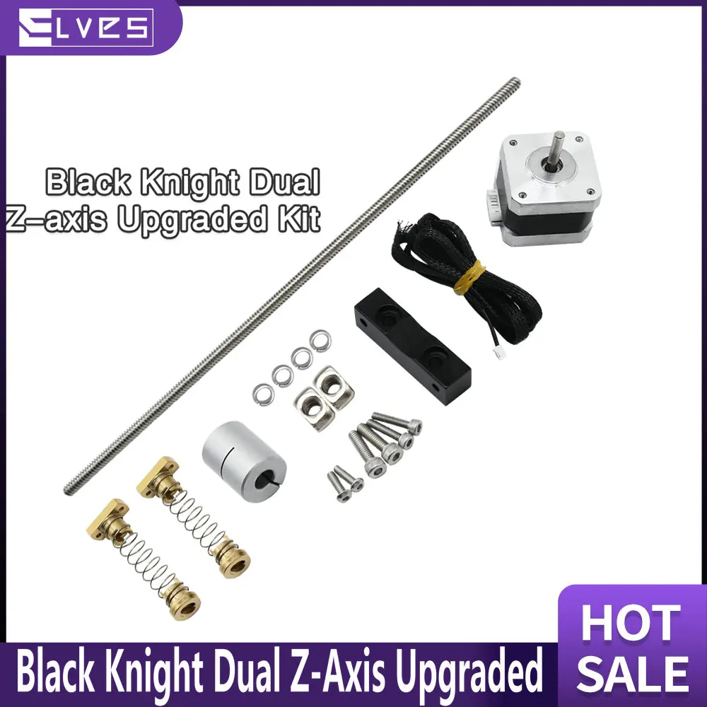 Комплект обновления ELVES Black Knight с двойной осью Z для 3D-принтера Ender 3 Ender 3 Pro/S Ender 3 V2
Комплект обновления ELVES Black Knight с двойной осью Z для 3D-принтера Ender 3 Ender 3 Pro/S Ender 3 V2