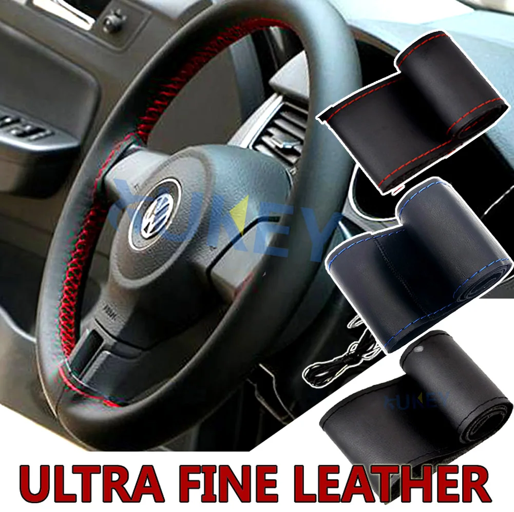 Car Breathable Leather Steering Wheel Cover Sports Non Slip PU 37- 38cm 15" Styling For Nissan Qashqai Toyota Camry RAV4 VW Golf
Car Breathable Leather Steering Wheel Cover Sports Non Slip PU 37- 38cm 15" Styling For Nissan Qashqai Toyota Camry RAV4 VW Golf