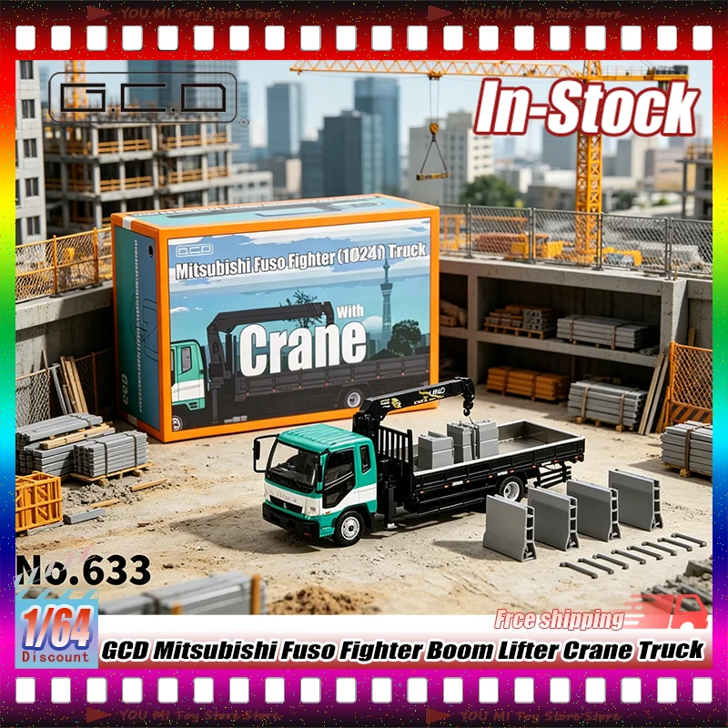 1:64 Alloy Gcd Mitsubishi Boom Truck Fuso Fighter Boom Lifter Crane Truck Transport Vehicle Die-Casting Car Model Kids Toys Gift
1:64 Alloy Gcd Mitsubishi Boom Truck Fuso Fighter Boom Lifter Crane Truck Transport Vehicle Die-Casting Car Model Kids Toys Gift