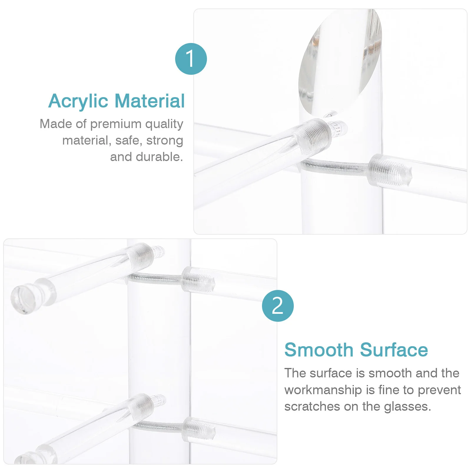 Acrylic Eyeglasses Rack Transparent Sunglasses Display Stand Sturdy Decorative Shop Counter Glasses Rack Glasses Holder
Acrylic Eyeglasses Rack Transparent Sunglasses Display Stand Sturdy Decorative Shop Counter Glasses Rack Glasses Holder