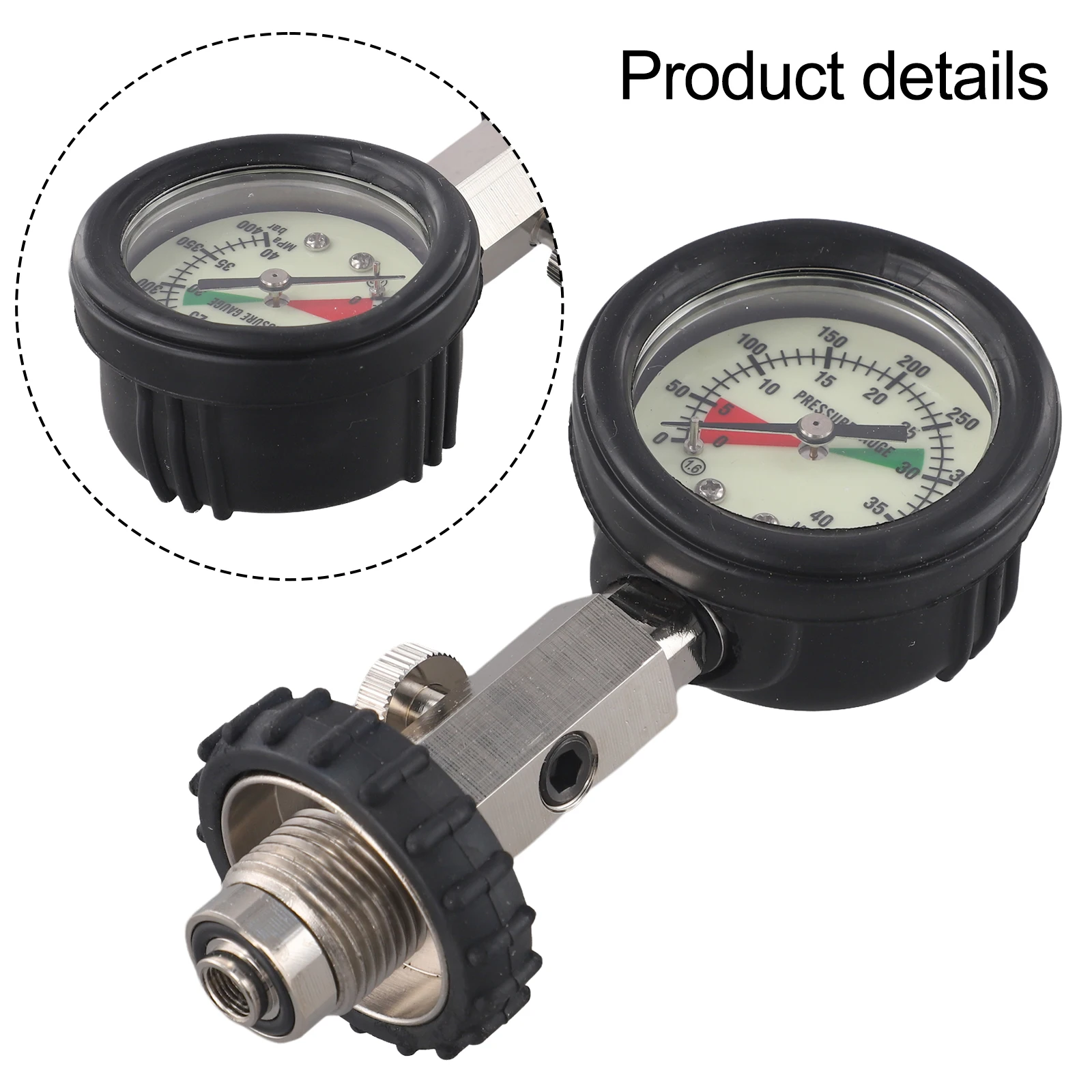 Scuba Diving Cylinder Pressure Gauge G5/8 Thread Gas Tank Remaining Pressure Gauge For DIN Diving Cylinders Accessories
Scuba Diving Cylinder Pressure Gauge G5/8 Thread Gas Tank Remaining Pressure Gauge For DIN Diving Cylinders Accessories