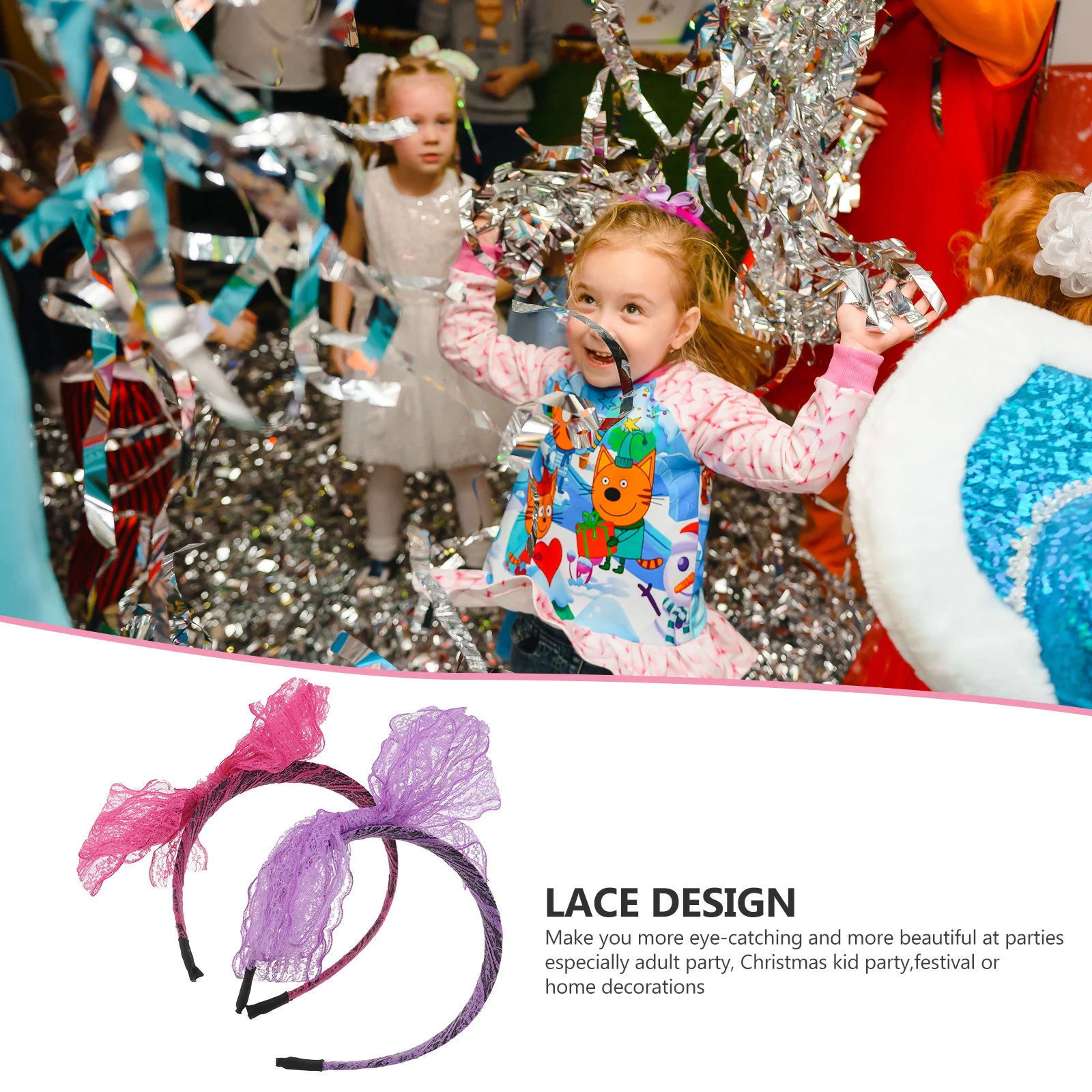 2 pcs Lace Headband For Women Lace Design Party Wear Festival Christmas Halloween 70S 80S Retro Style Adult Party Favors
2 pcs Lace Headband For Women Lace Design Party Wear Festival Christmas Halloween 70S 80S Retro Style Adult Party Favors