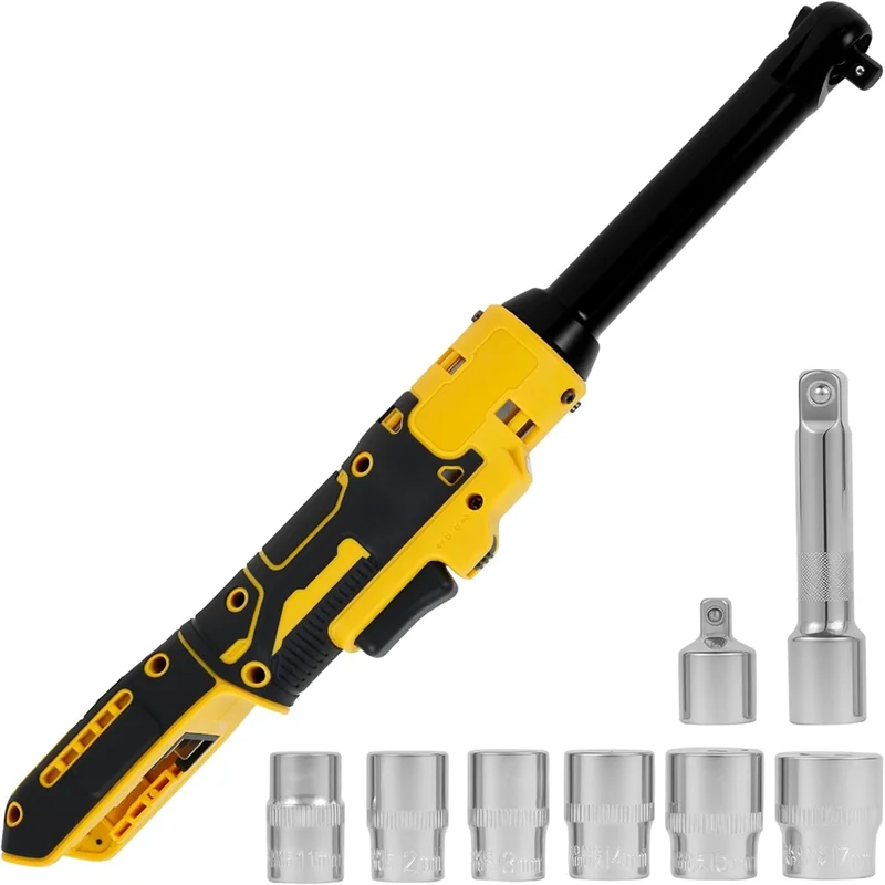 AT63-Extended Ratchet Wrench Extended Ratchet Tool Fit 20V Battery DCB200/DCB201/DCB203-Tool Only Cordless Ratchet Wrench
AT63-Extended Ratchet Wrench Extended Ratchet Tool Fit 20V Battery DCB200/DCB201/DCB203-Tool Only Cordless Ratchet Wrench