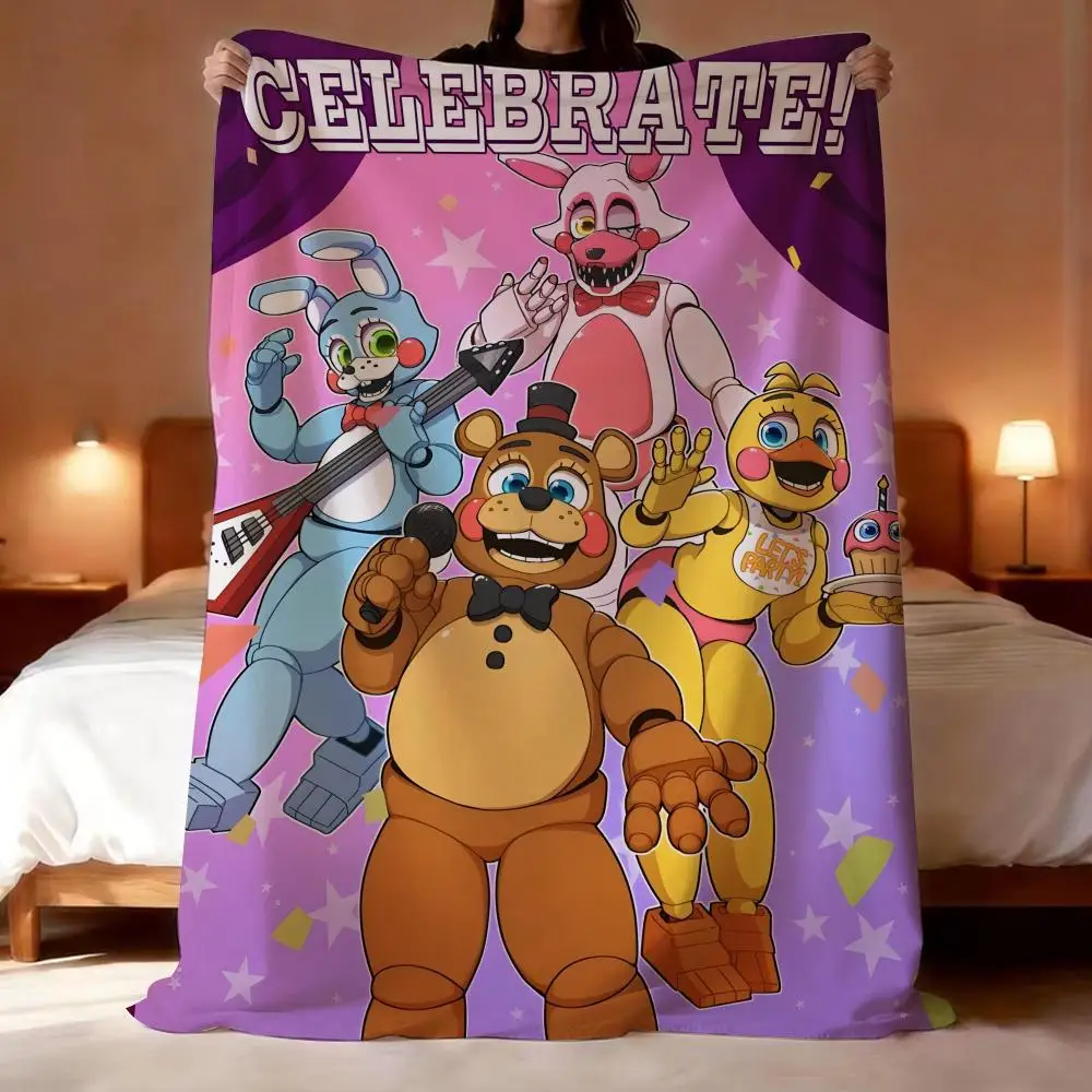 Movie Five Nights at Freddy's Throw Lightweight 240g Flannel Blanket Soft Skin-friendly for Summer Cooling
Movie Five Nights at Freddy's Throw Lightweight 240g Flannel Blanket Soft Skin-friendly for Summer Cooling