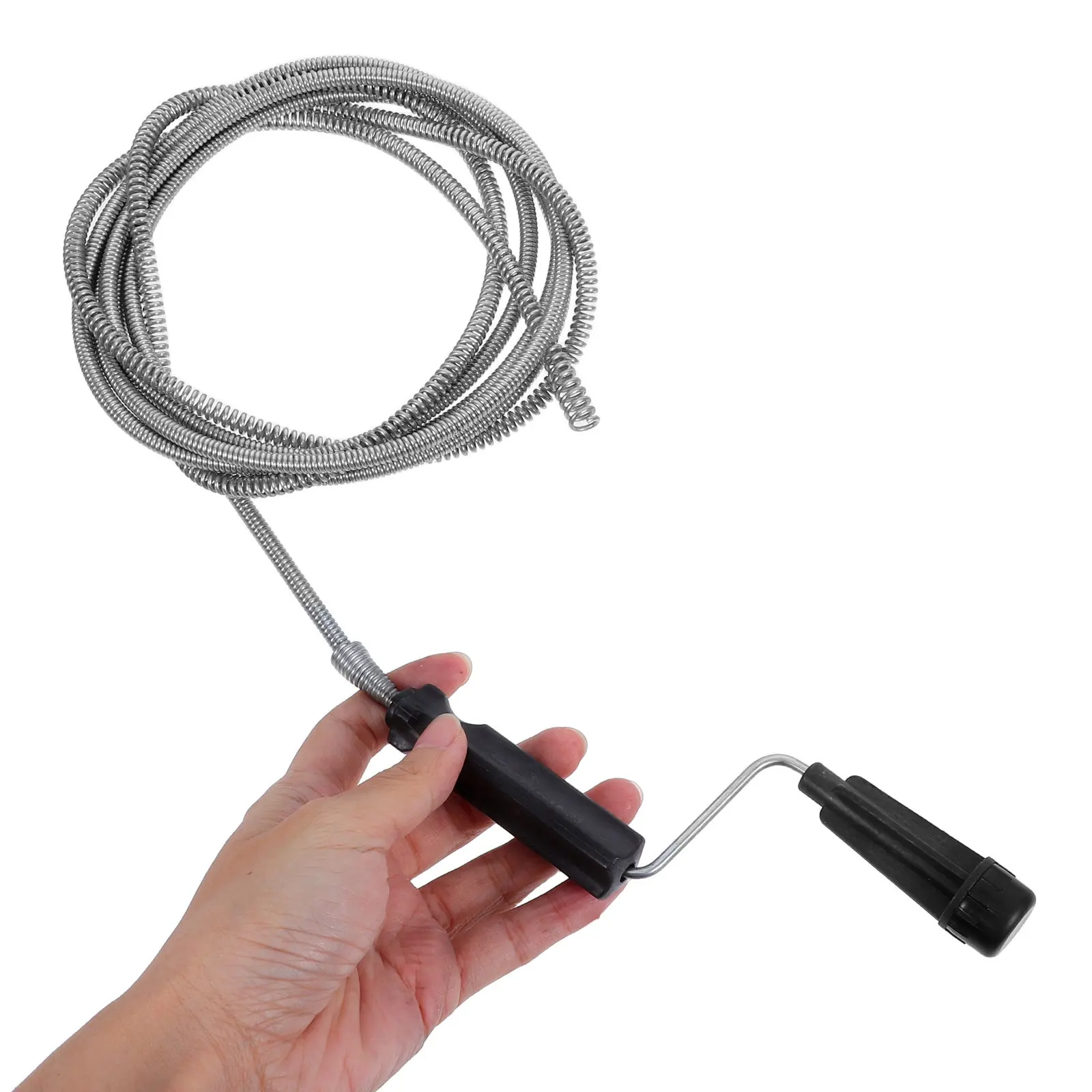 Manual Snake Drain Clog Remover with Spiral Design for Quick Hair and Debris Removal in Kitchen Bathroom Sinks Showers Tubs
Manual Snake Drain Clog Remover with Spiral Design for Quick Hair and Debris Removal in Kitchen Bathroom Sinks Showers Tubs