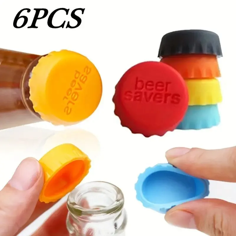 6Pcs Reusable Silicone Bottle Cap Sealed Beer Cap Vinegar Soy Sauce Bottle Soda Cola Cap Wine Protective Stopper Beer Bottle Cap
6Pcs Reusable Silicone Bottle Cap Sealed Beer Cap Vinegar Soy Sauce Bottle Soda Cola Cap Wine Protective Stopper Beer Bottle Cap