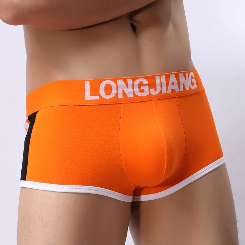 Longjiang новое мужское нижнее белье, сексуальные дышащие хлопковые боксеры со средней талией, модные U-образные выпуклые трусы с промежностью
Longjiang новое мужское нижнее белье, сексуальные дышащие хлопковые боксеры со средней талией, модные U-образные выпуклые трусы с промежностью