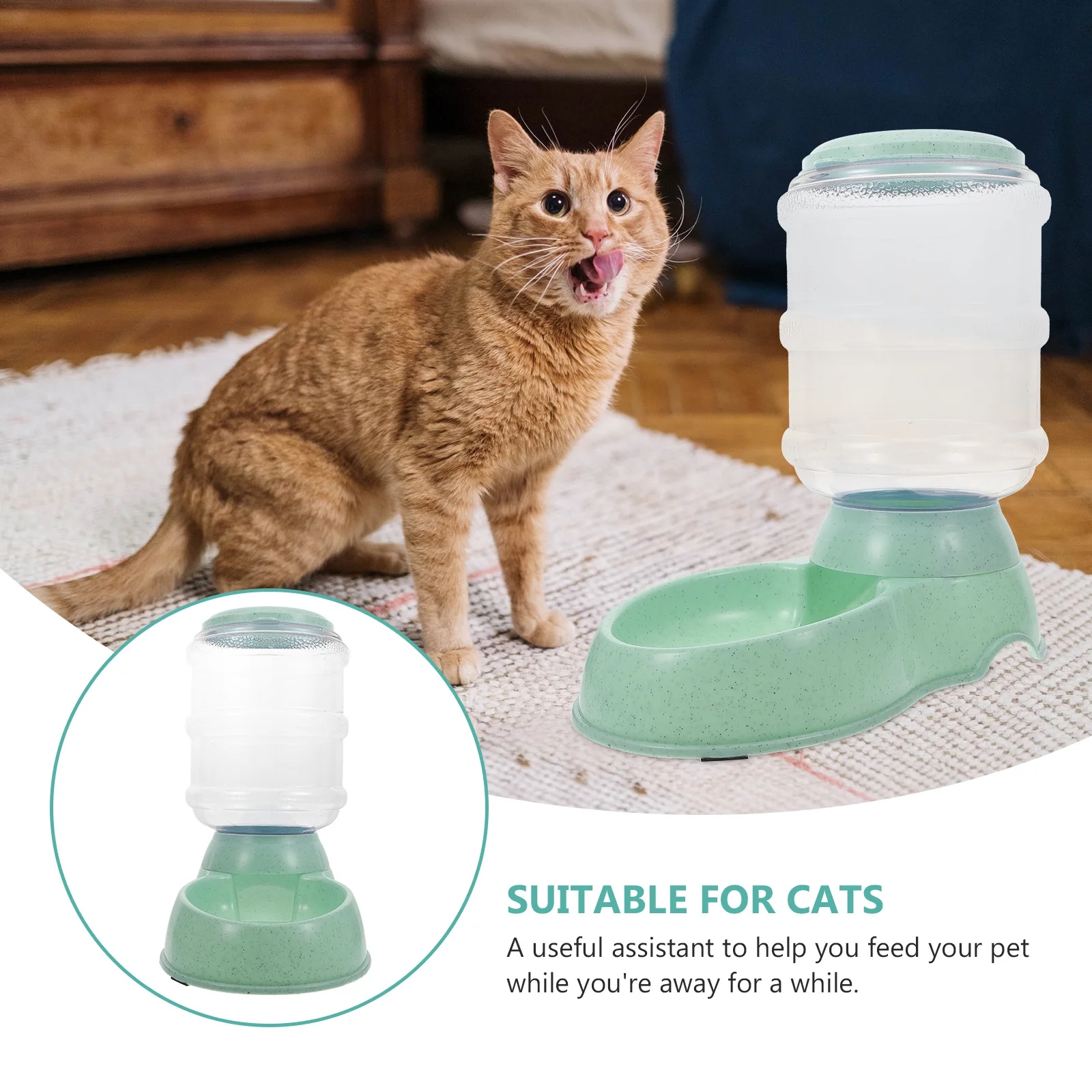 Automatic Pet Feeder For Cat Dog Bite Resistant Plastic Food Dispenser Safe Durable Pp Material Easy Clean Break Proof Light 
Automatic Pet Feeder For Cat Dog Bite Resistant Plastic Food Dispenser Safe Durable Pp Material Easy Clean Break Proof Light