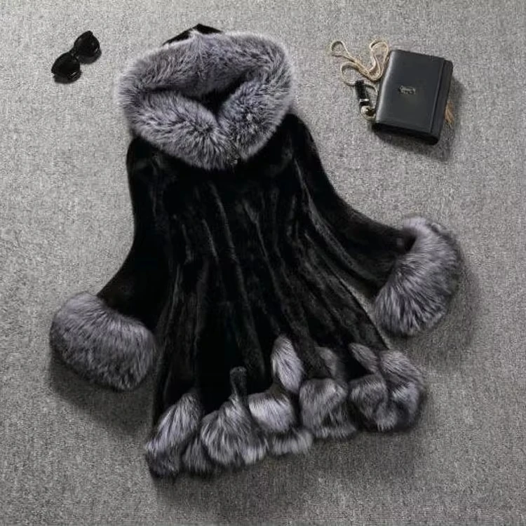 European American New Fashion Women's Color-coded Elegant Casual Trendy Simple Basic Daily Hooded Faux Fur Coats Female Clothes
European American New Fashion Women's Color-coded Elegant Casual Trendy Simple Basic Daily Hooded Faux Fur Coats Female Clothes