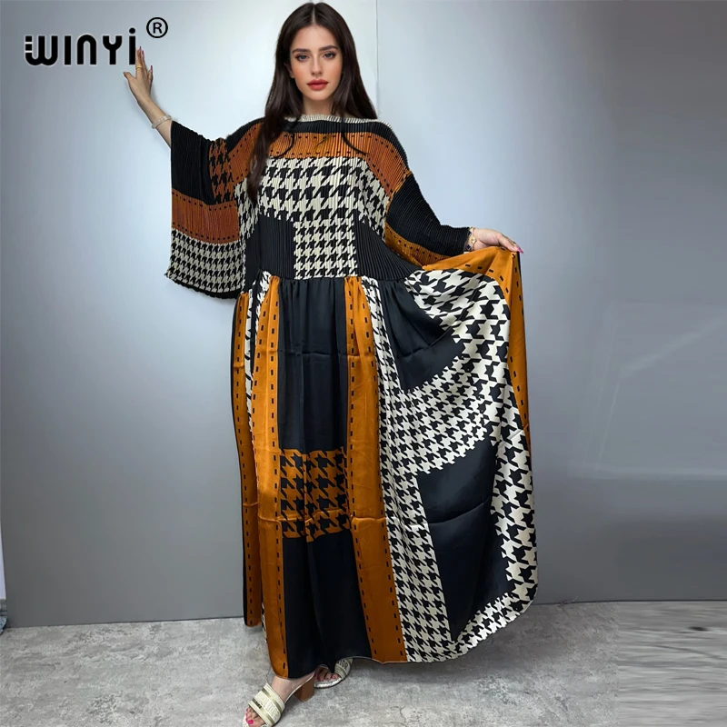 WINYI плиссированное эластичное свободное платье, праздничное пляжное платье, макси-кафтан, Абая, Дубай, роскошные вечерние платья, большая юбка, вечернее платье
WINYI плиссированное эластичное свободное платье, праздничное пляжное платье, макси-кафтан, Абая, Дубай, роскошные вечерние платья, большая юбка, вечернее платье