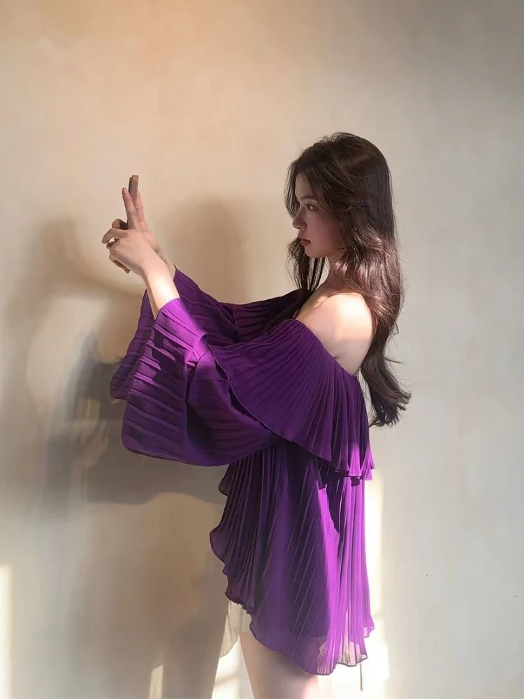 Женская одежда, шифоновая блузка с длинным рукавом, свободные рубашки с оборками, Camisas De Mujer, 2024, летние плиссированные сексуальные блузки, топы
Женская одежда, шифоновая блузка с длинным рукавом, свободные рубашки с оборками, Camisas De Mujer, 2024, летние плиссированные сексуальные блузки, топы