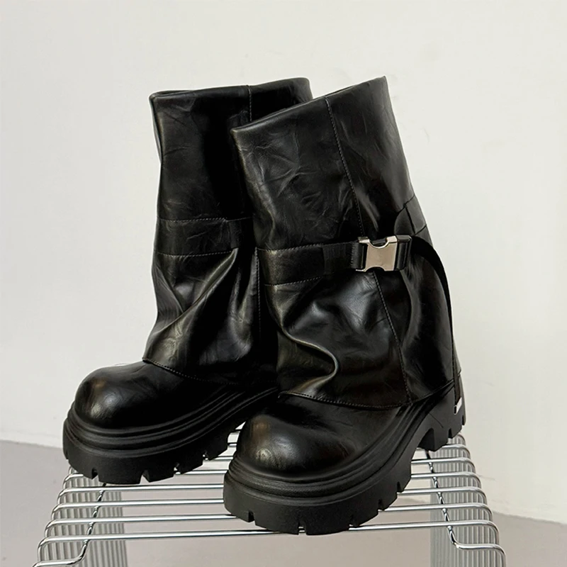 Новые сапоги до середины икры, женская обувь на платформе и высоком каблуке, дизайнерская кожаная обувь, зимние ботинки челси 2025, сексуальные туфли-лодочки, готические Botas Mujer
Новые сапоги до середины икры, женская обувь на платформе и высоком каблуке, дизайнерская кожаная обувь, зимние ботинки челси 2025, сексуальные туфли-лодочки, готические Botas Mujer
