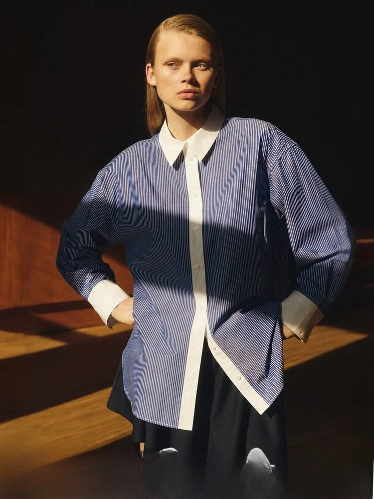 H&M Women's irt Spring Simple Soft Long Sve Ele Oversized Silken irt Casual Sle Loose Fit Long Length Cotton 00%
H&M Women's irt Spring Simple Soft Long Sve Ele Oversized Silken irt Casual Sle Loose Fit Long Length Cotton 00%