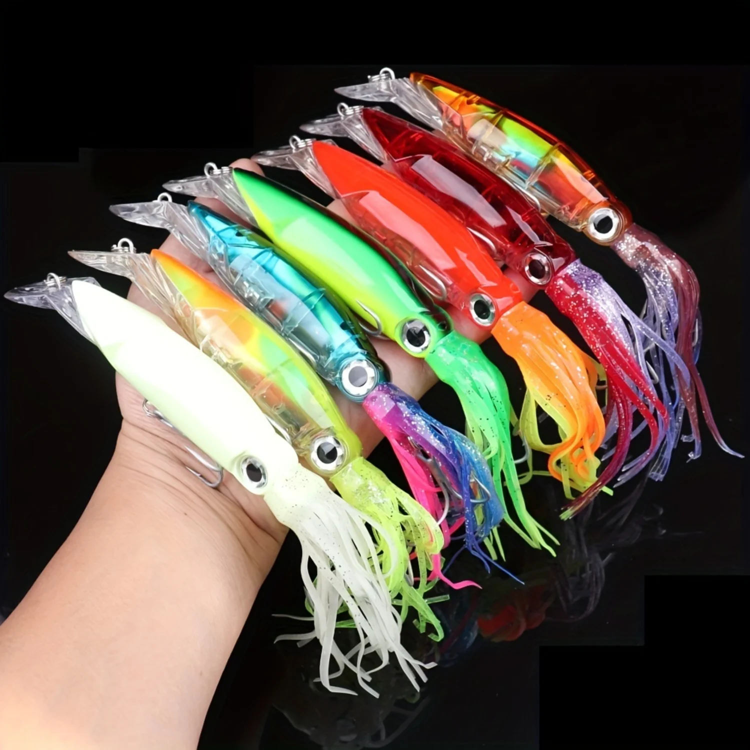 7pcs Sea Fishing Large Octopus Lure, Bionic Fake Bait, Fishing Tackle Set for Saltwater Freshwater Anglers
7pcs Sea Fishing Large Octopus Lure, Bionic Fake Bait, Fishing Tackle Set for Saltwater Freshwater Anglers