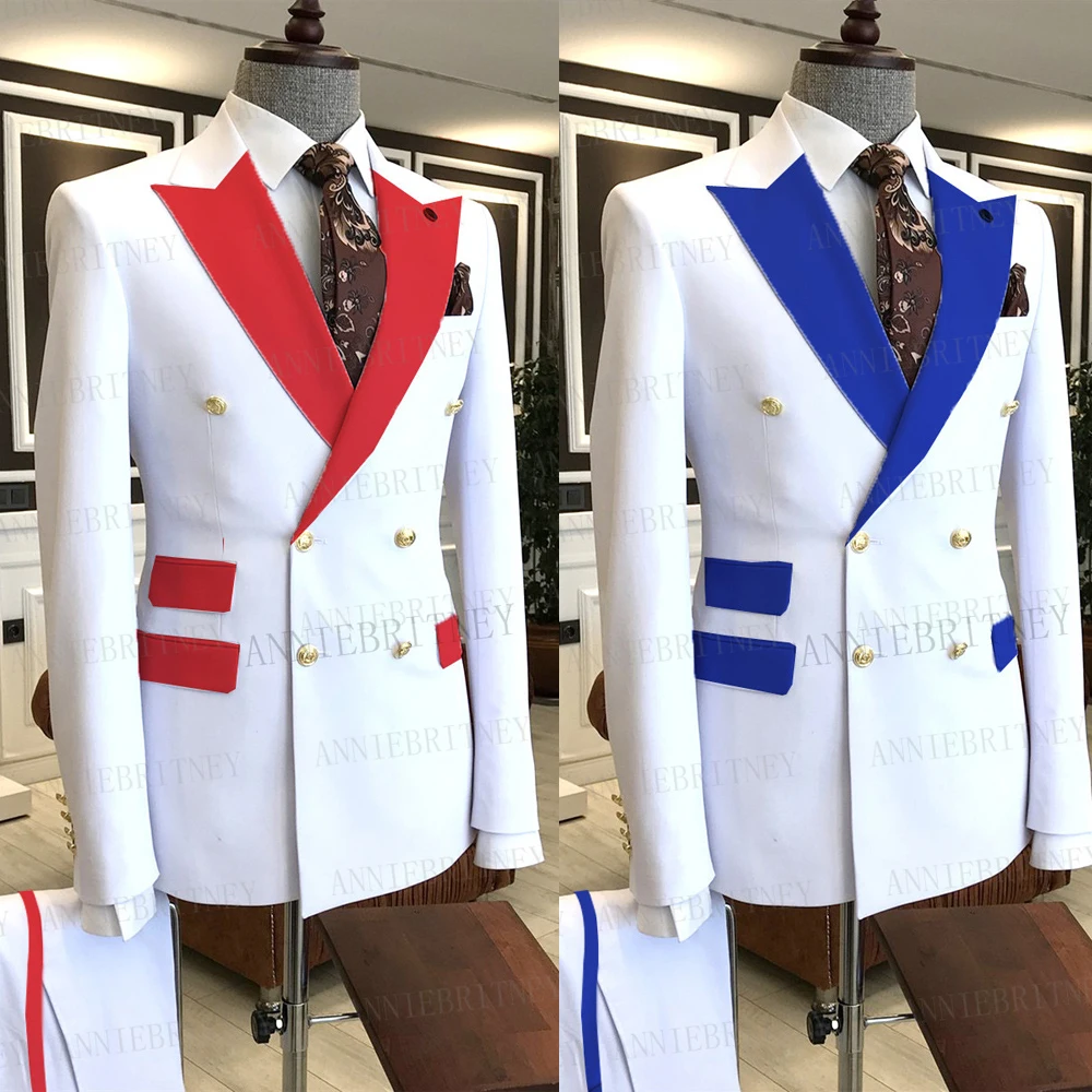 Men Suit Slim Fit 2 Piece Wedding Groom Tuexdos Formal Prom Party Evening Blazer Sets Terno Masculino Golden Double -Breasted
Men Suit Slim Fit 2 Piece Wedding Groom Tuexdos Formal Prom Party Evening Blazer Sets Terno Masculino Golden Double -Breasted