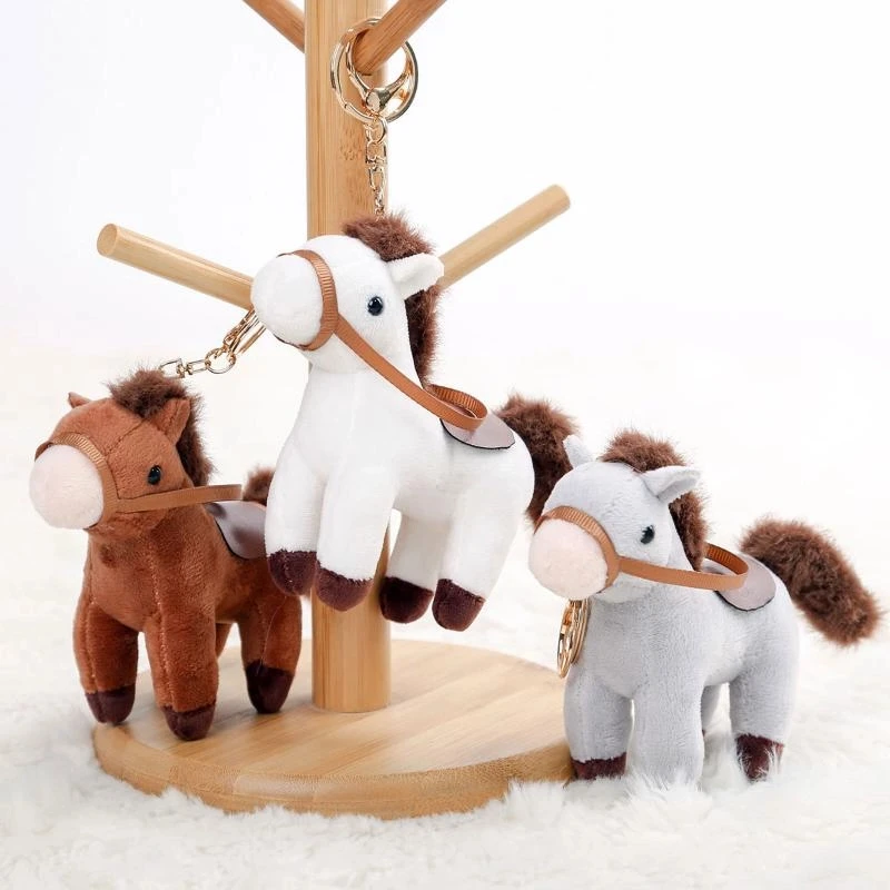 Cute Plush Toy Horse Keychain with Reins, Lifelike Mini Pendant, Ideal Gift for Kids and Friends 
Cute Plush Toy Horse Keychain with Reins, Lifelike Mini Pendant, Ideal Gift for Kids and Friends