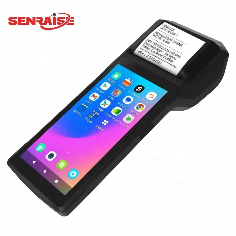 Senraise Android 13 POS Handheld Cash Register NFC Handheld Mobile POS Software Touch Screen Pos Android Terminal
Senraise Android 13 POS Handheld Cash Register NFC Handheld Mobile POS Software Touch Screen Pos Android Terminal