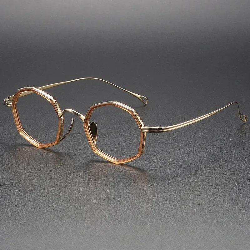 Japanese Handmade Men Designer Prescription Glasses Frames for Women Titanium Octagonal Retro Acetate Myopia Reading Eyeglasses
Japanese Handmade Men Designer Prescription Glasses Frames for Women Titanium Octagonal Retro Acetate Myopia Reading Eyeglasses