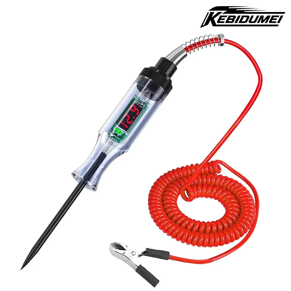 3-120V Car Circuit Tester Pen Probe Digital Voltage Tester Electric Measuring Repair Tools Car Electric Repair Tools Accessories
3-120V Car Circuit Tester Pen Probe Digital Voltage Tester Electric Measuring Repair Tools Car Electric Repair Tools Accessories