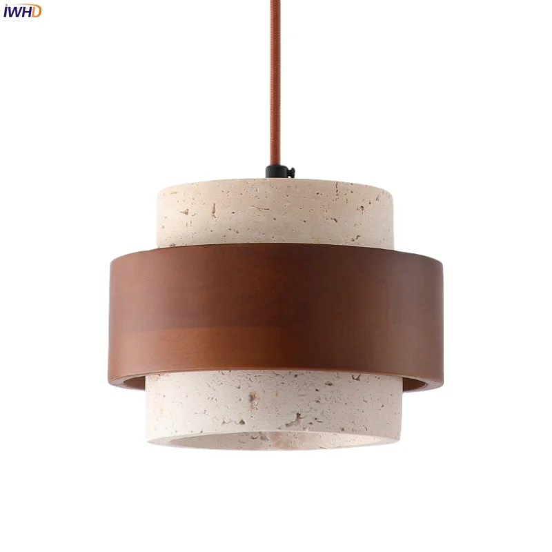 IWHD American Vintage LED Hanging Lamp For Bedroom Bar House Living Room Decoration Yellow Travertine Pendant Lighting Luminaria
IWHD American Vintage LED Hanging Lamp For Bedroom Bar House Living Room Decoration Yellow Travertine Pendant Lighting Luminaria