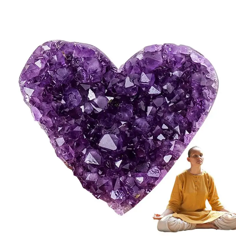 Natural Amethyst Cluster Heart-Shaped Amethyst Natural Stone Collectible Figurines Versatile Aesthetic Room Decor Modern Room
Natural Amethyst Cluster Heart-Shaped Amethyst Natural Stone Collectible Figurines Versatile Aesthetic Room Decor Modern Room