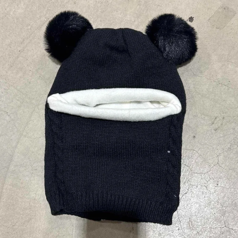 Coldproof Scarf Mask Integrated Hat Warm Lining Cartoon Children Windproof Hooded Hat Fur Balls Decor Face Guard Windproof Hat
Coldproof Scarf Mask Integrated Hat Warm Lining Cartoon Children Windproof Hooded Hat Fur Balls Decor Face Guard Windproof Hat