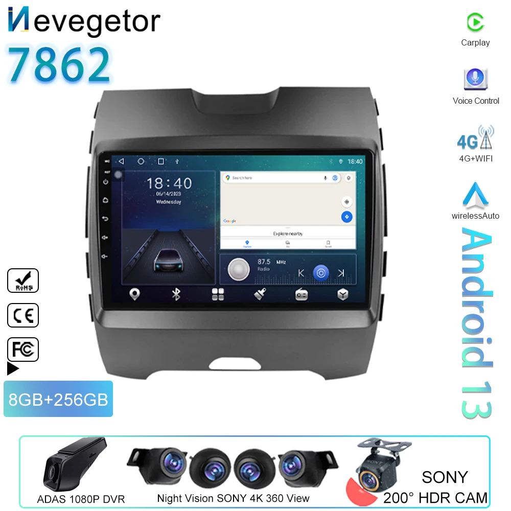 Автомагнитола для Ford Ranger 2 Everest 2, мультимедийный проигрыватель для Ford Edge 2 2015-2018, Android, GPS-навигация, разъем 2 din
Автомагнитола для Ford Ranger 2 Everest 2, мультимедийный проигрыватель для Ford Edge 2 2015-2018, Android, GPS-навигация, разъем 2 din