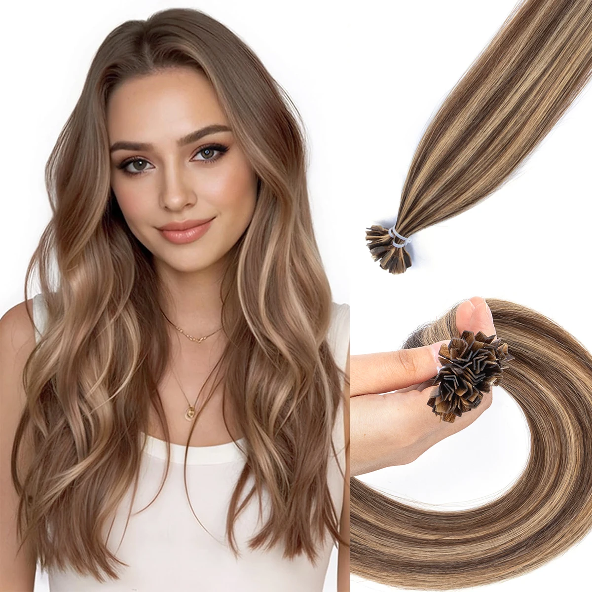 Mrs Hair Keratin Hair K Tip Hot Fusion Natural Human Hair Extensions Italy Keratin Glue Machine Remy Hair 16-22inch 50G
Mrs Hair Keratin Hair K Tip Hot Fusion Natural Human Hair Extensions Italy Keratin Glue Machine Remy Hair 16-22inch 50G