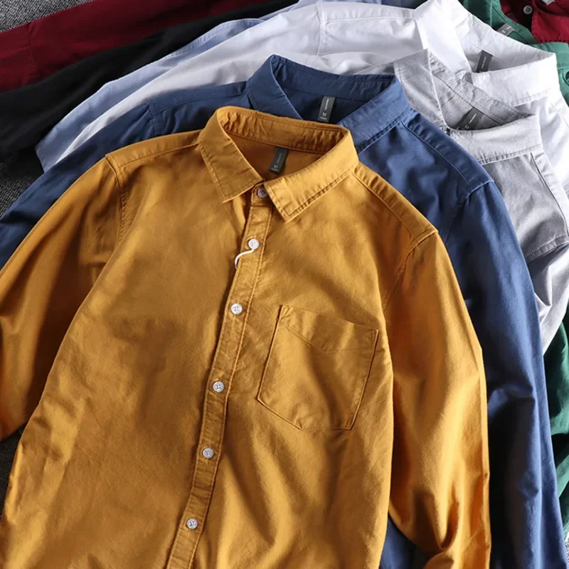 Базовая минималистичная мужская рубашка-куртка из чистого хлопка, оксфордские военные легкие повседневные рубашки в стиле сафари, мужские топы, рубашка
Базовая минималистичная мужская рубашка-куртка из чистого хлопка, оксфордские военные легкие повседневные рубашки в стиле сафари, мужские топы, рубашка