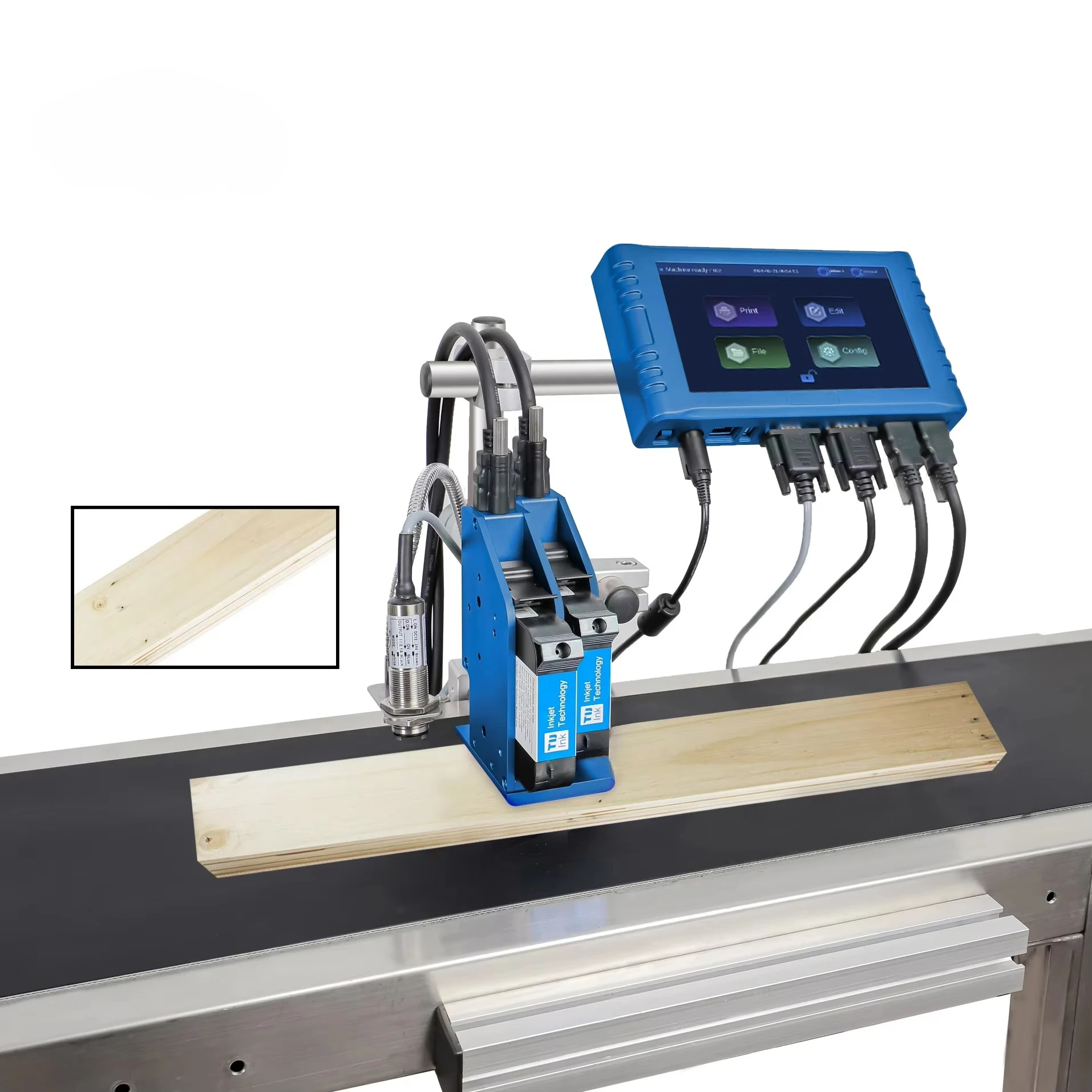 12.7mm Industrial Multicolor Portable Online Batch Coding TIJ Inkjet Printer for Expiry Date QR Code Logo Number Label Printing
12.7mm Industrial Multicolor Portable Online Batch Coding TIJ Inkjet Printer for Expiry Date QR Code Logo Number Label Printing