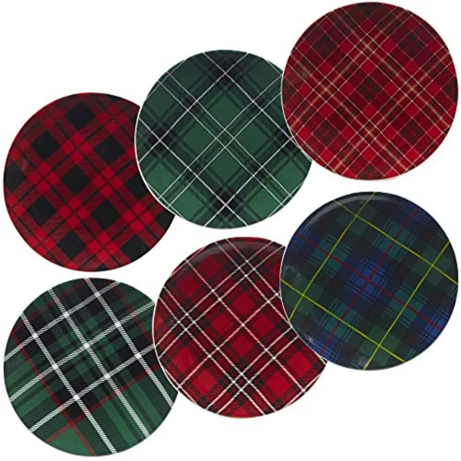 Christmas Plaid 8.25" Salad/Dessert Plate Set of 6 Assorted Designs
Christmas Plaid 8.25" Salad/Dessert Plate Set of 6 Assorted Designs