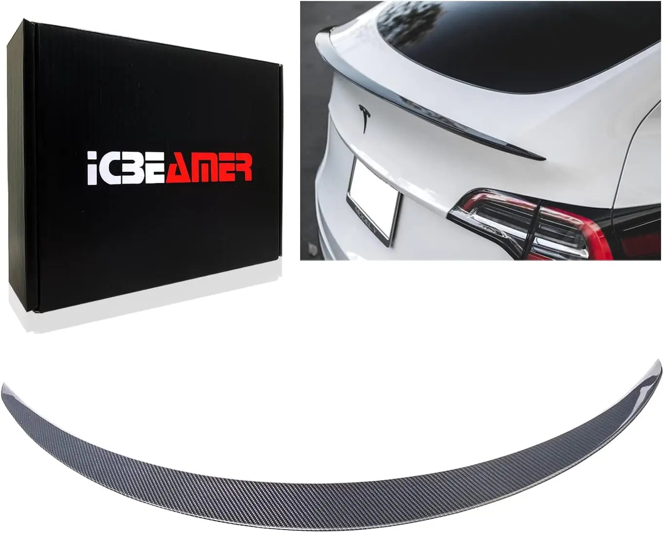 100% Real Dry Carbon Fiber Rear Spoiler Wing Sports Car for Tesla Model Y (2020~2023), Trunk Lip Tail Lid Weatherproof Wing OEM
100% Real Dry Carbon Fiber Rear Spoiler Wing Sports Car for Tesla Model Y (2020~2023), Trunk Lip Tail Lid Weatherproof Wing OEM