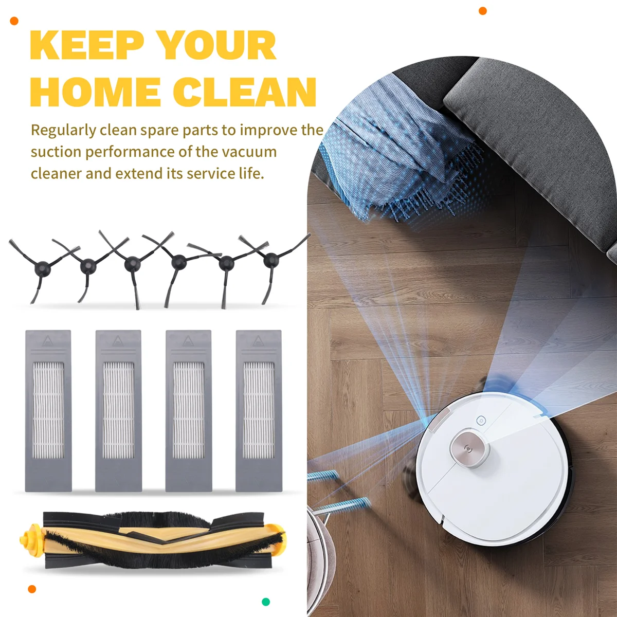 【Купить это не ниже!】 Аксессуары для Ecovacs Deebot N8 T8 1 Основная щетка 4 фильтра 6 боковых щеток для T8 N8 Ozmo 950 920 Замена
【Купить это не ниже!】 Аксессуары для Ecovacs Deebot N8 T8 1 Основная щетка 4 фильтра 6 боковых щеток для T8 N8 Ozmo 950 920 Замена