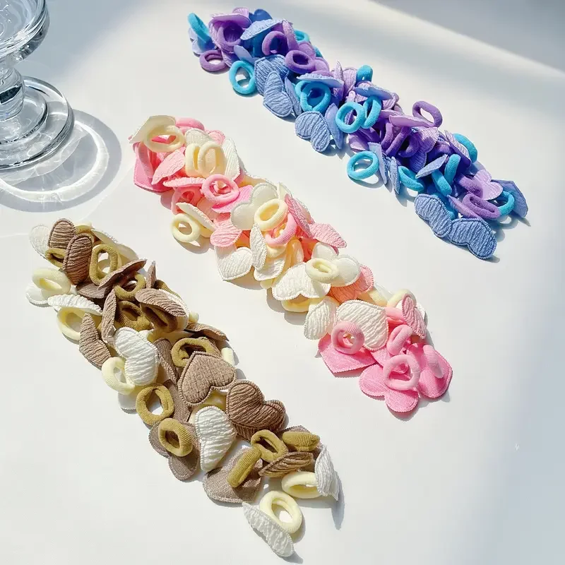 10Pcs/set Candy Colored High Elasticity Cute Girl Hair Rope With Love Rubber Band Children's Hair Accessories
10Pcs/set Candy Colored High Elasticity Cute Girl Hair Rope With Love Rubber Band Children's Hair Accessories