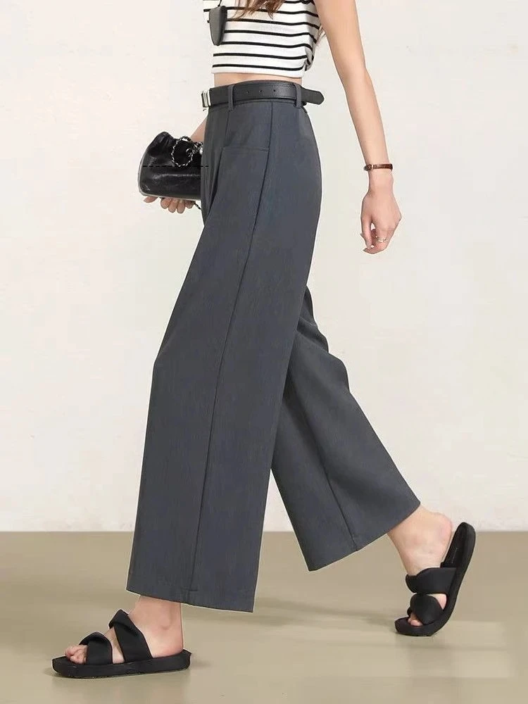 High-Waisted Loose Black Pants Spring Summer Thin Casual Straight Grey Cropped Fashion Comfortable 2026
High-Waisted Loose Black Pants Spring Summer Thin Casual Straight Grey Cropped Fashion Comfortable 2026