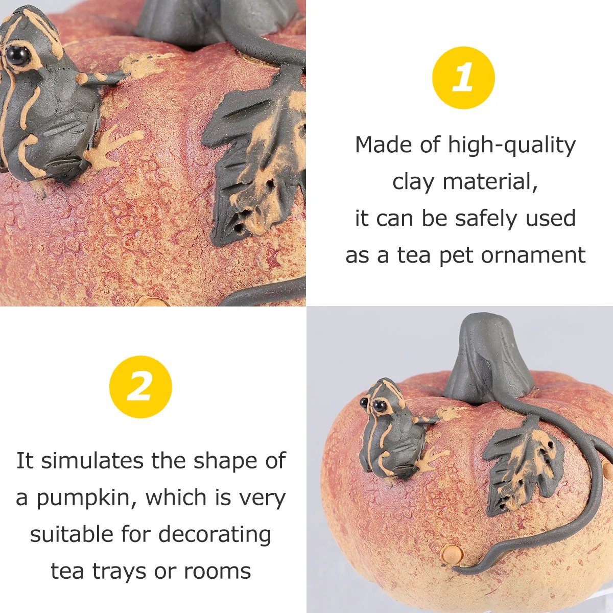 Purple Clay Pumpkin Tea Pet Halloween Ornament Tea Tray Decoration Colorful Water Spray Relaxing Atmosphere Gift
Purple Clay Pumpkin Tea Pet Halloween Ornament Tea Tray Decoration Colorful Water Spray Relaxing Atmosphere Gift