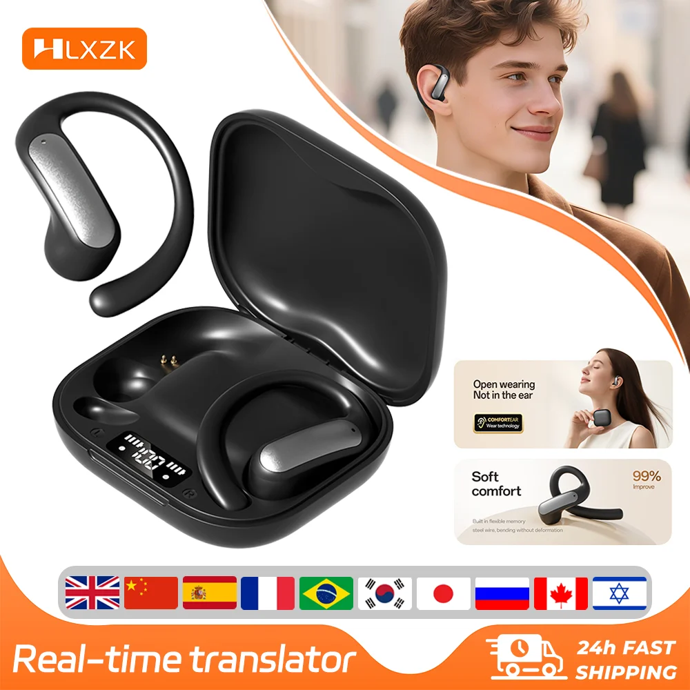 Wireless Bluetooth 6.0 Open-Ear Headphones with Ear Hooks High-Fidelity Stereo Sound Waterproof Sports Gaming Music Earphones
Wireless Bluetooth 6.0 Open-Ear Headphones with Ear Hooks High-Fidelity Stereo Sound Waterproof Sports Gaming Music Earphones