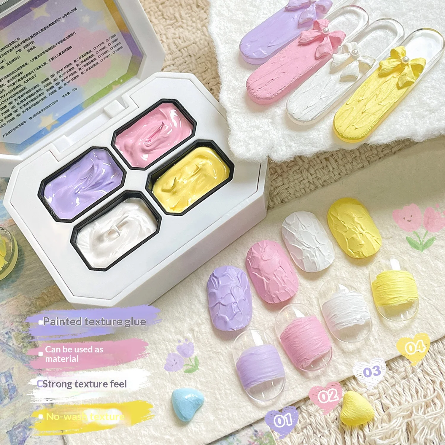 4 сетки x 2,5 г, градиентная твердая масляная краска, гель, полуперманентный УФ-светодиод, замачиваемый гель для ногтей, 3D моделирование, скульптура, салон, масляная живопись
4 сетки x 2,5 г, градиентная твердая масляная краска, гель, полуперманентный УФ-светодиод, замачиваемый гель для ногтей, 3D моделирование, скульптура, салон, масляная живопись